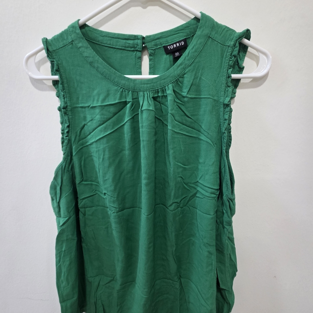 Torrid Green Sleeveless Top